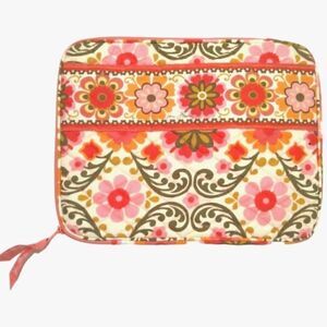 Vera Bradley Tech Case Tablet E Reader Folkloric Zippered Pink Orange